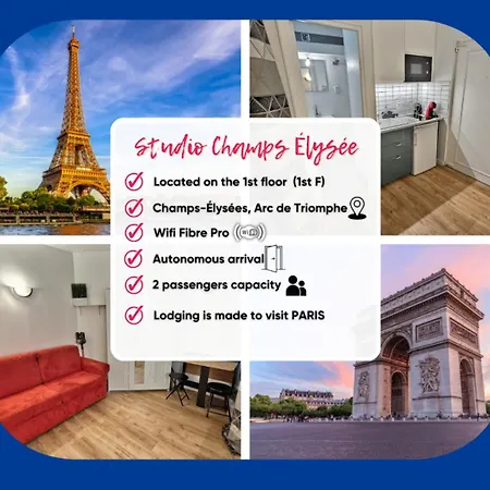 Cosy, Champs-elysees, Arc De Triomphe 3 Min Parigi